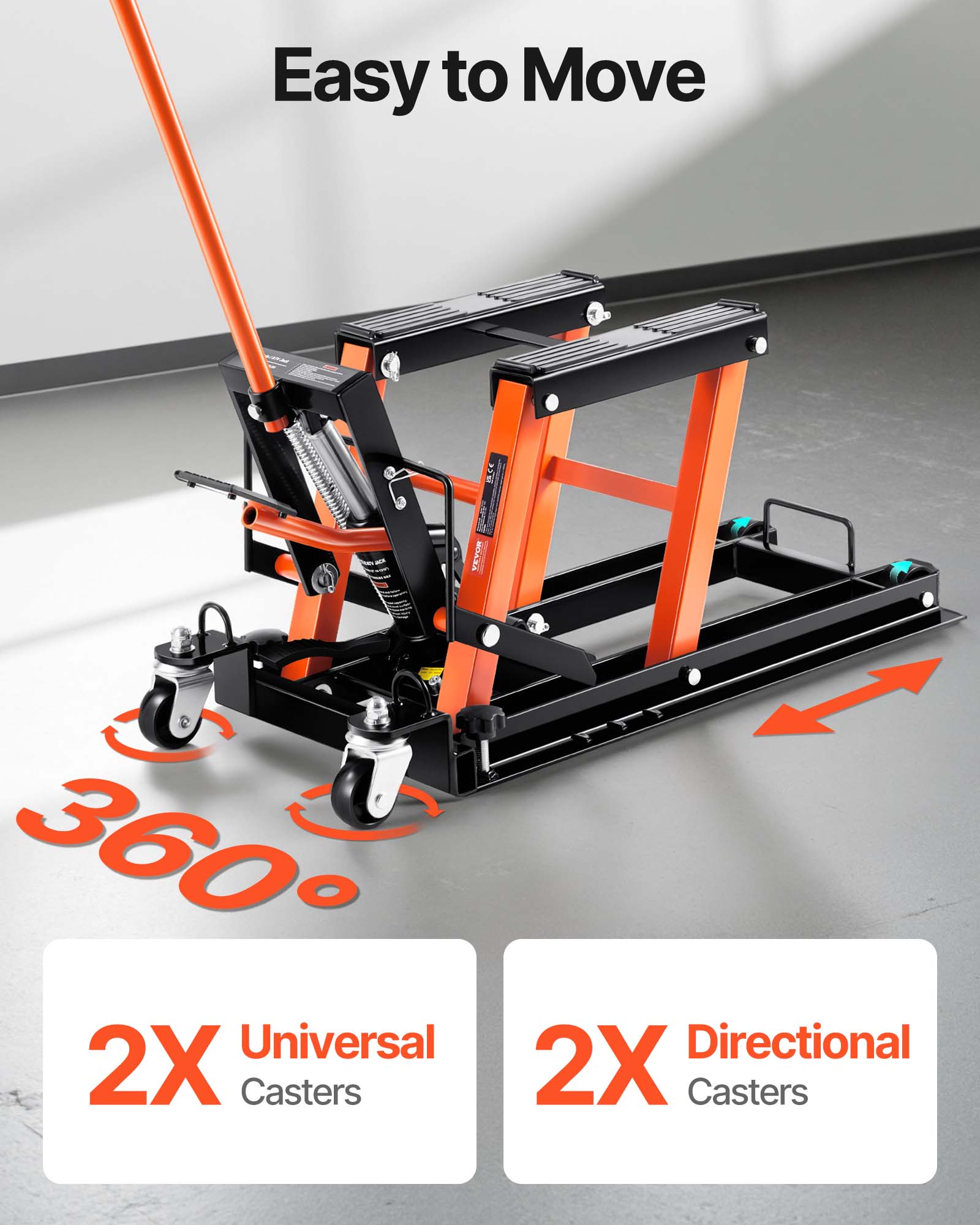 Easy to Move IC4 MSA 360 Universal 2X Casters Directional 2X Casters