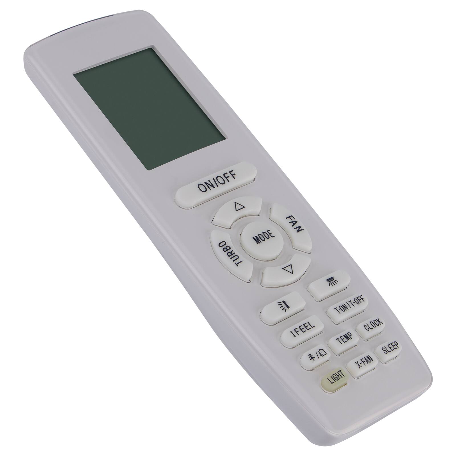 ON/OFF FAN MODE TURBO IFEEL CLOCK TEMP SLEEP X-FAN LIGHT