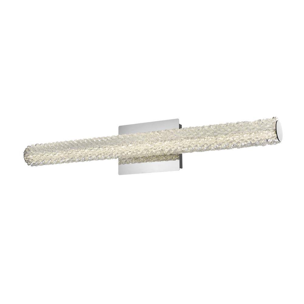 Left. Elegant Lighting - Bowen 30 inch Adjustable LED Wall Sconce in Chrome - Chrome.