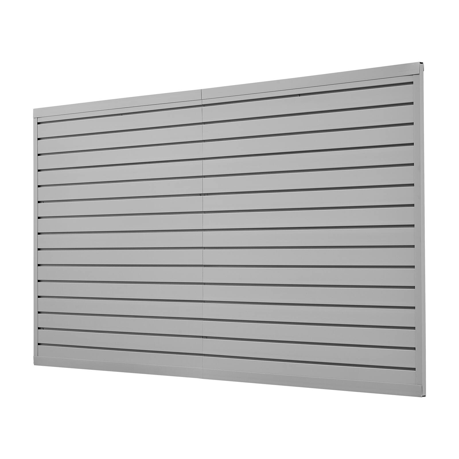 Alt View 5. VEVOR - Slat Wall Paneling, 8 x 4 ft, PVC Garage Slatwall with Accessories, Grey Slat Wall Easy-to-Install - Grey.
