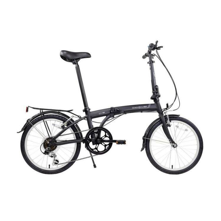Angle. Dahon - Dahon SUV D6 Lightweight Aluminum Frame 20-Inch Folding Bike (Black) - Black.