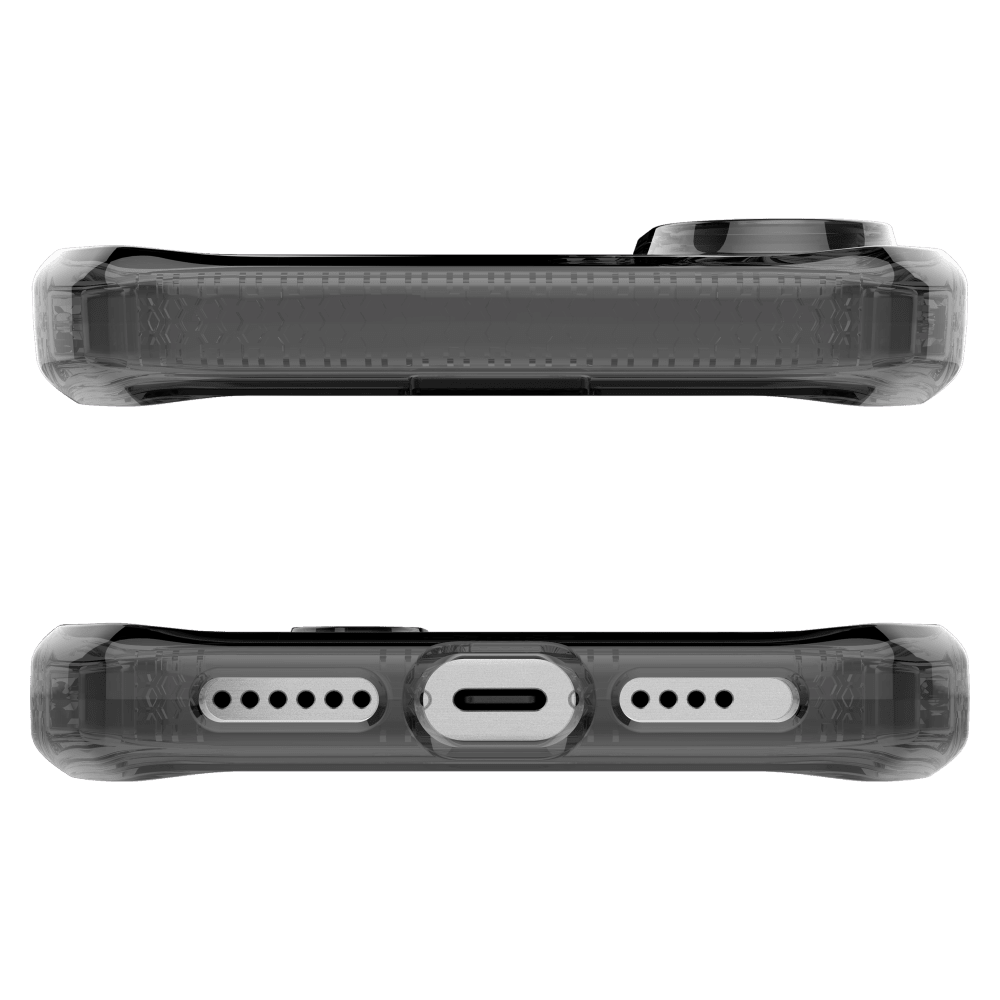 Alt View 4. Itskins - Spectrum_R Clear Case for Apple iPhone 16 - Black.