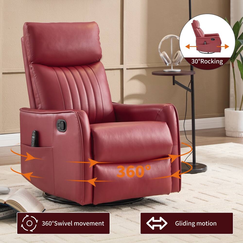 30° Rocking  
360° Swivel movement  
Gliding motion