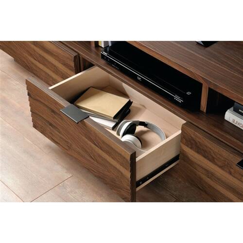 Alt View 3. SlickBlue - Modern TV Console Stand, Fits Up to 70-Inch Flat Screen - Brown.