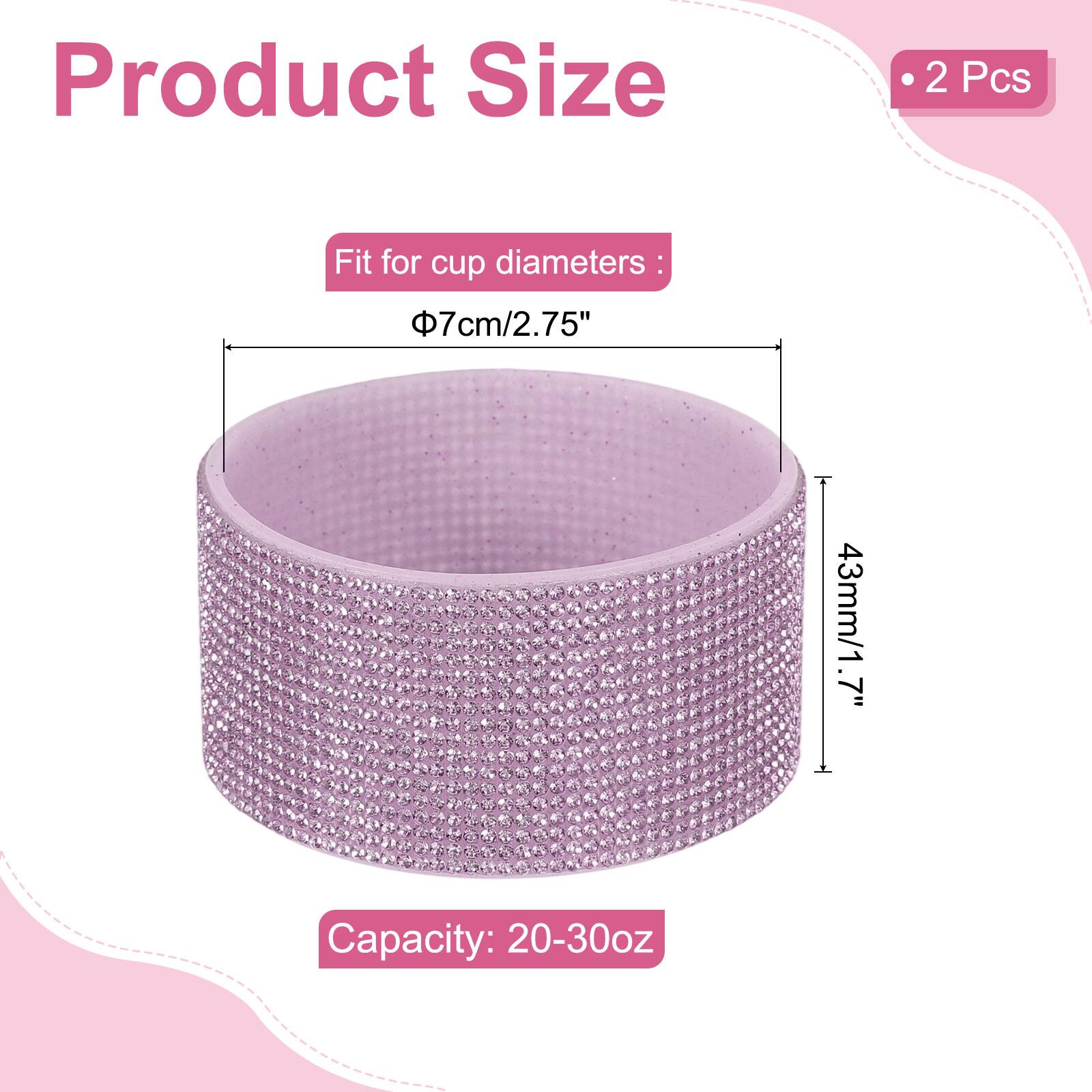 Product Size  
2 Pcs  
Fit for cup diameters:  
7cm/2.75"  
43mm/1.7"  
Capacity: 20-30oz