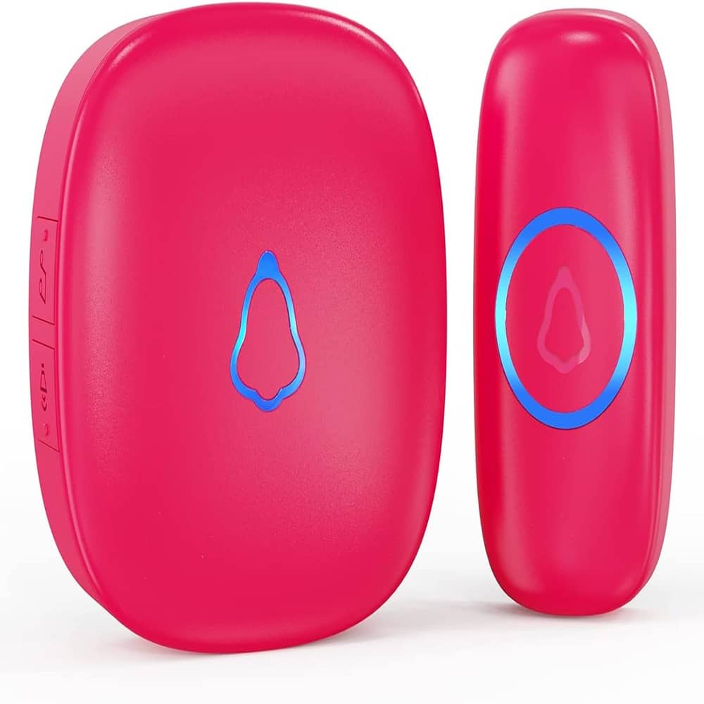 Schertz - Simple to Use, M520+F55, Rose Red, 58 Chimes, Colorful LED, Waterproof - Rose Red