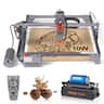 VEVOR - Laser Engraver, 10W Output Laser Engraving Machine, 15.7" x 15.7" Large Working Area, 10000mm/min Movement Speed - Blue