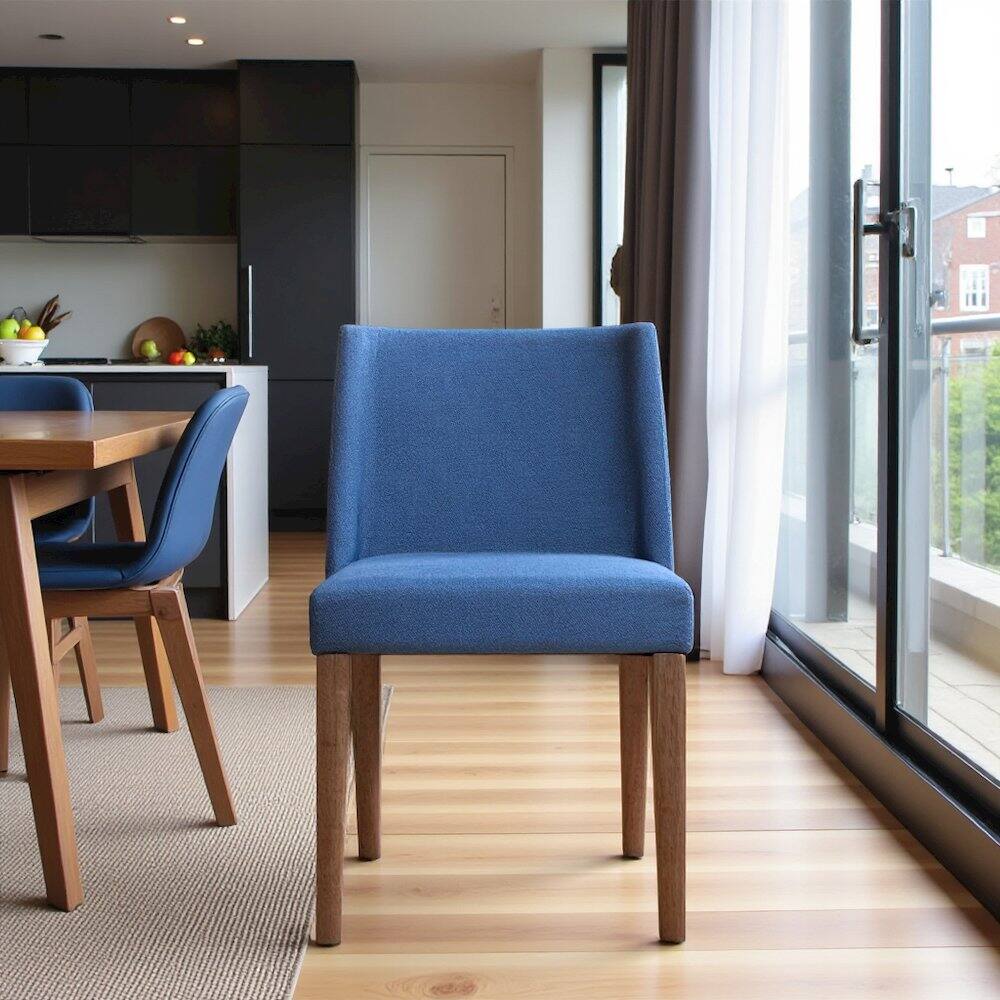 Alt View 3. Starlight Canyon Home - Wooden Side Chair in Brown, Solid Wood Dining Chair for Kitchen or Dining - Brown.