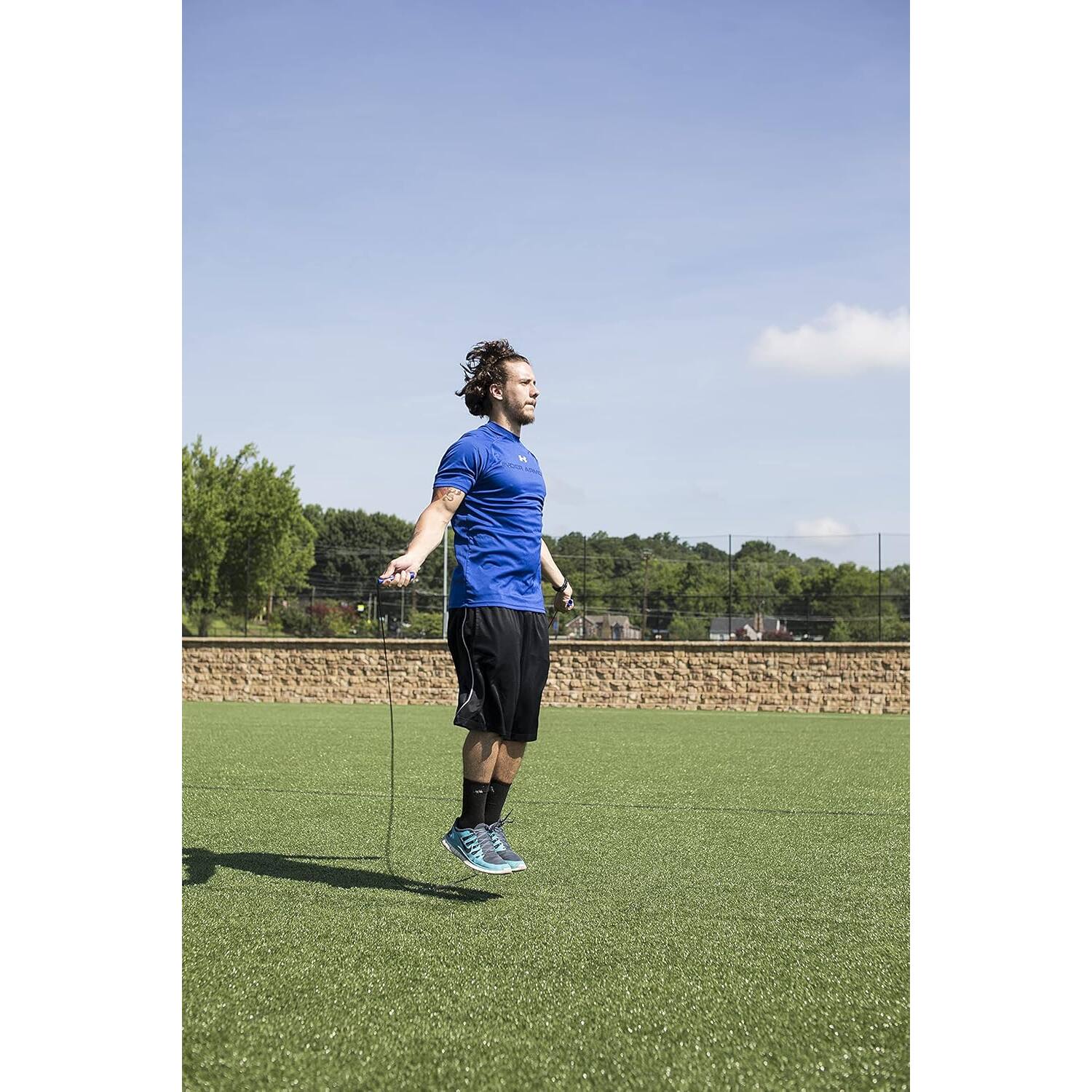 Alt View 1. Power Systems - Speed Jump Rope (10 ft), Lightweight Exercise Rope for Cardio, Skipping & Fitness - Black.