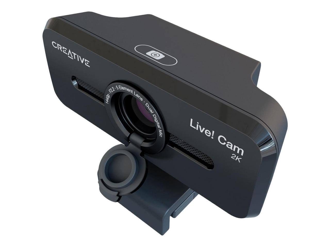 CREATIVE Live! Cam 2K  
F2.2 5-Element Lens  
Dual Digital Mic  
1440p