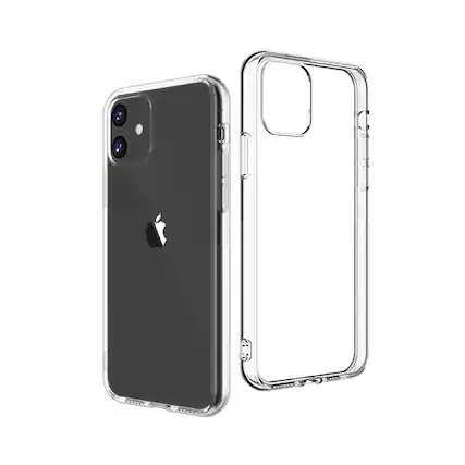 Front. Qixxronics - Phone Case for iPhone 11 Protection Cover for iPhone 11 Shockproof Protective Cellphone Case - Clear.