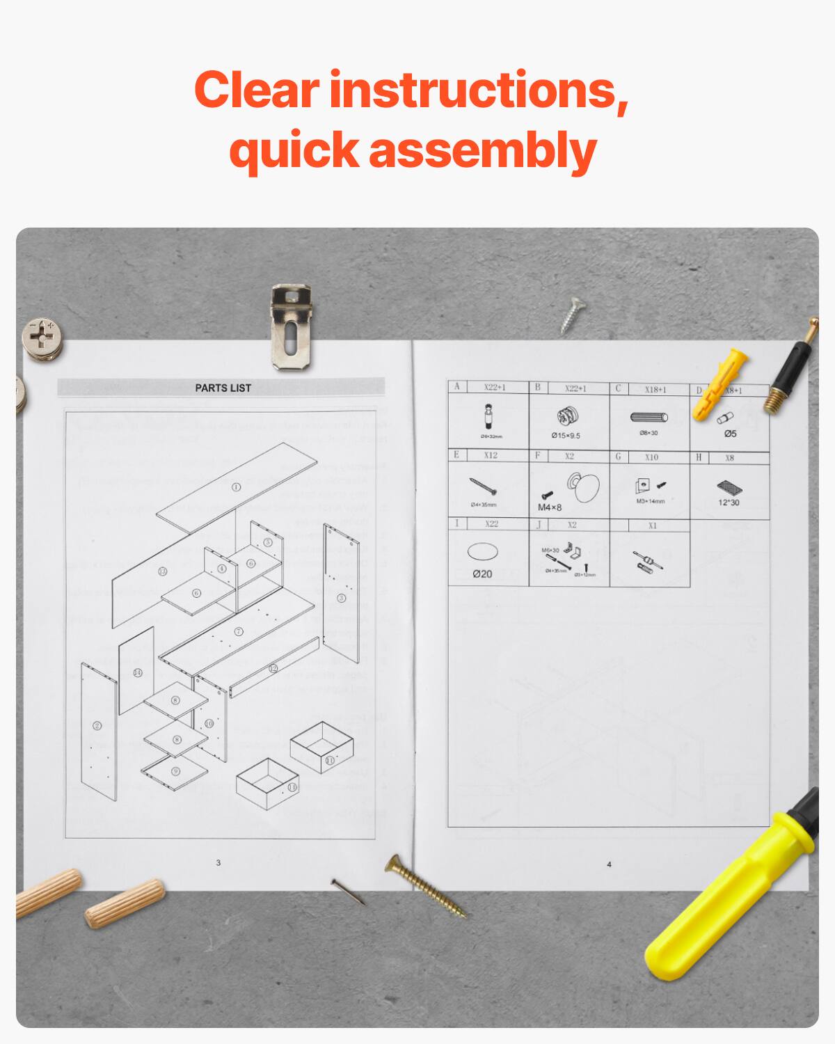 Clear instructions, quick assembly

PARTS LIST

A 122-1  
B 122-1  
C 118-1  
D 118-1  
E 12  
F 12  
G 110  
H 38  
I 22  
J 22  
K 1  
L 1  
M 1  
N 1  
O 20  

A 122-1  
B 122-1  
C 118-1  
D 118-1  
E 12  
F 12  
G 110  
H 38  
I 22  
J 22  
K 1  
L 1  
M 1  
N 1  
O 20  

A 122-1  
B 122-1  
C 118-1  
D 118-1  
E 12  
F 12  
G 110  
H 38  
I 22  
J 22  
K 1  
L 1  
M 1  
N 1