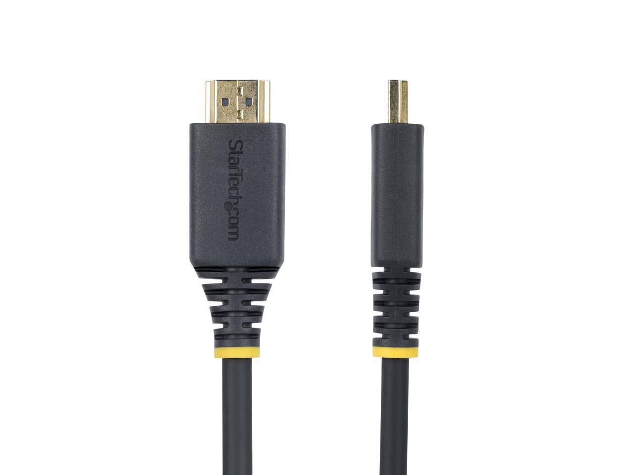 Alt View 2. StarTech.com - StarTech 6ft Premium Certified High Speed HDMI Cable Black HDMI2CABLE4K606F.