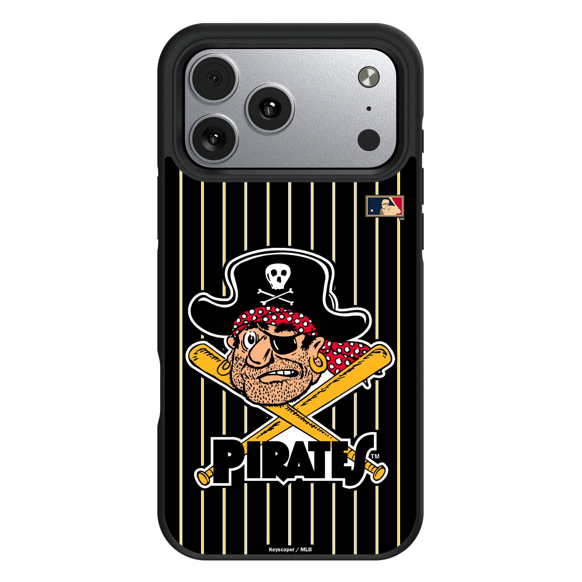Keyscaper - MLB - Pittsburgh Pirates Bump Case with 8.2ft Drop Protection - 16 Plus - Multicolor