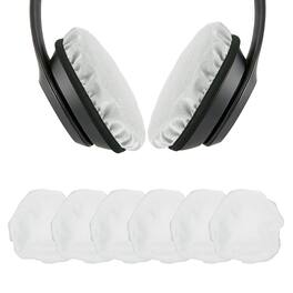 Unique Bargains - 3 Pairs Universal Headphone Ear Pads Covers 2.4-3.3 Inch Washable Stretchable Fabric for Gaming Gym - Gray