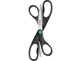 Westcott - KleenEarth 8" Stainless Steel Scissors, Pointed Tip, 2/Pack - Black