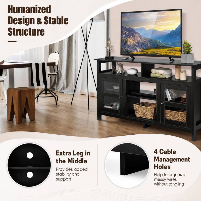 Humanized Design & Stable Structure

Extra Leg in the Middle Provides added stability and support

4 Cable Management Holes Help to organize messy wires without tangling