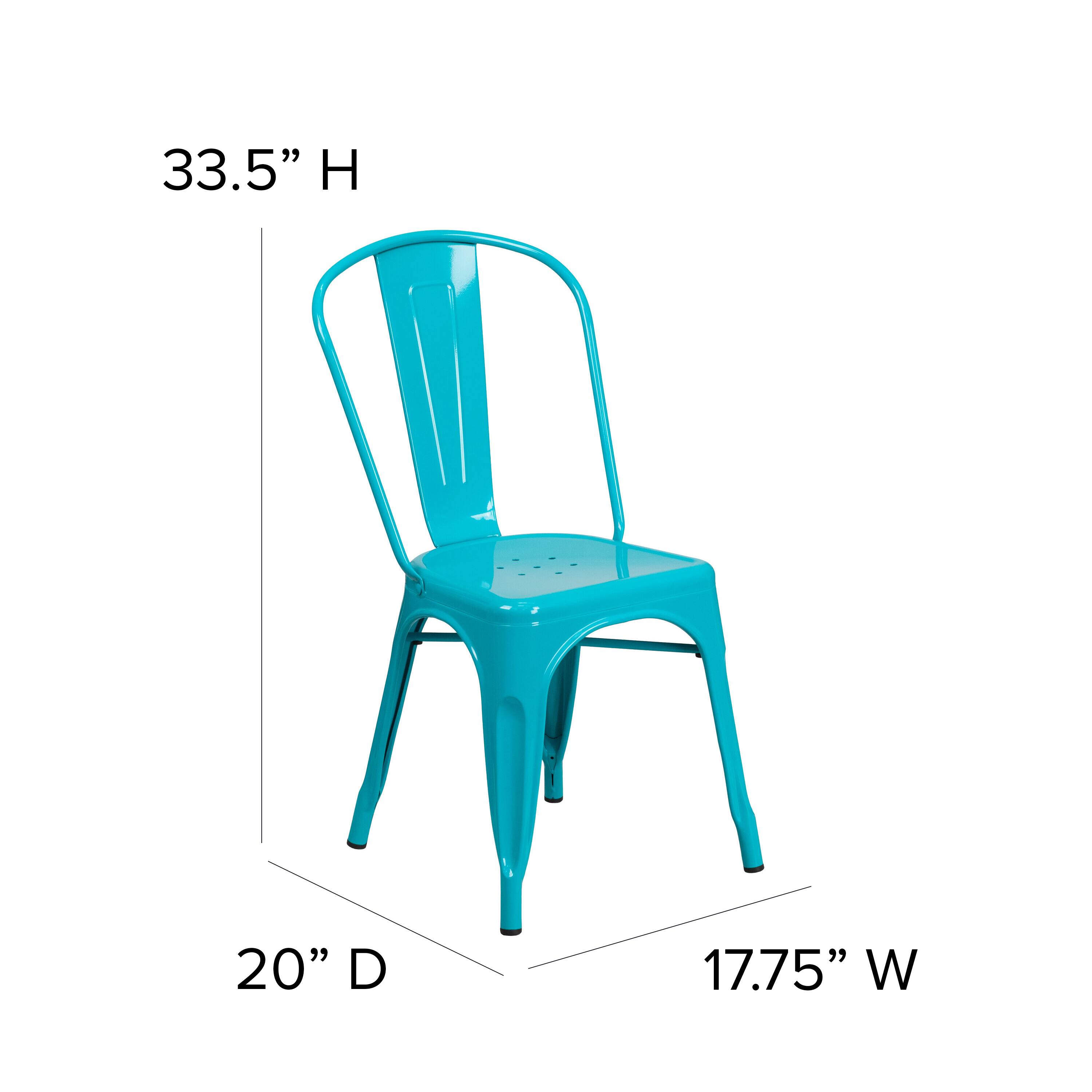 33.5" H  
20" D  
17.75" W