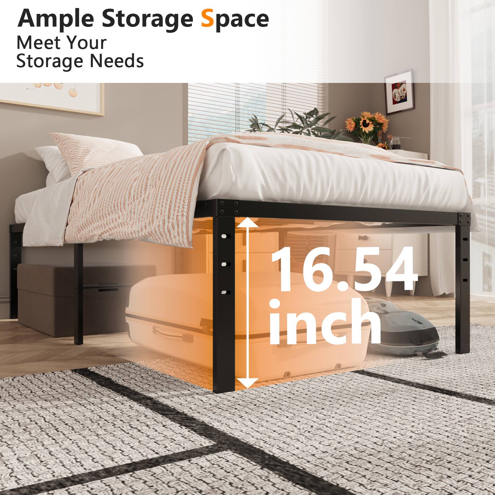 Ample Storage Space  
Meet Your Storage Needs  

16.54 inch