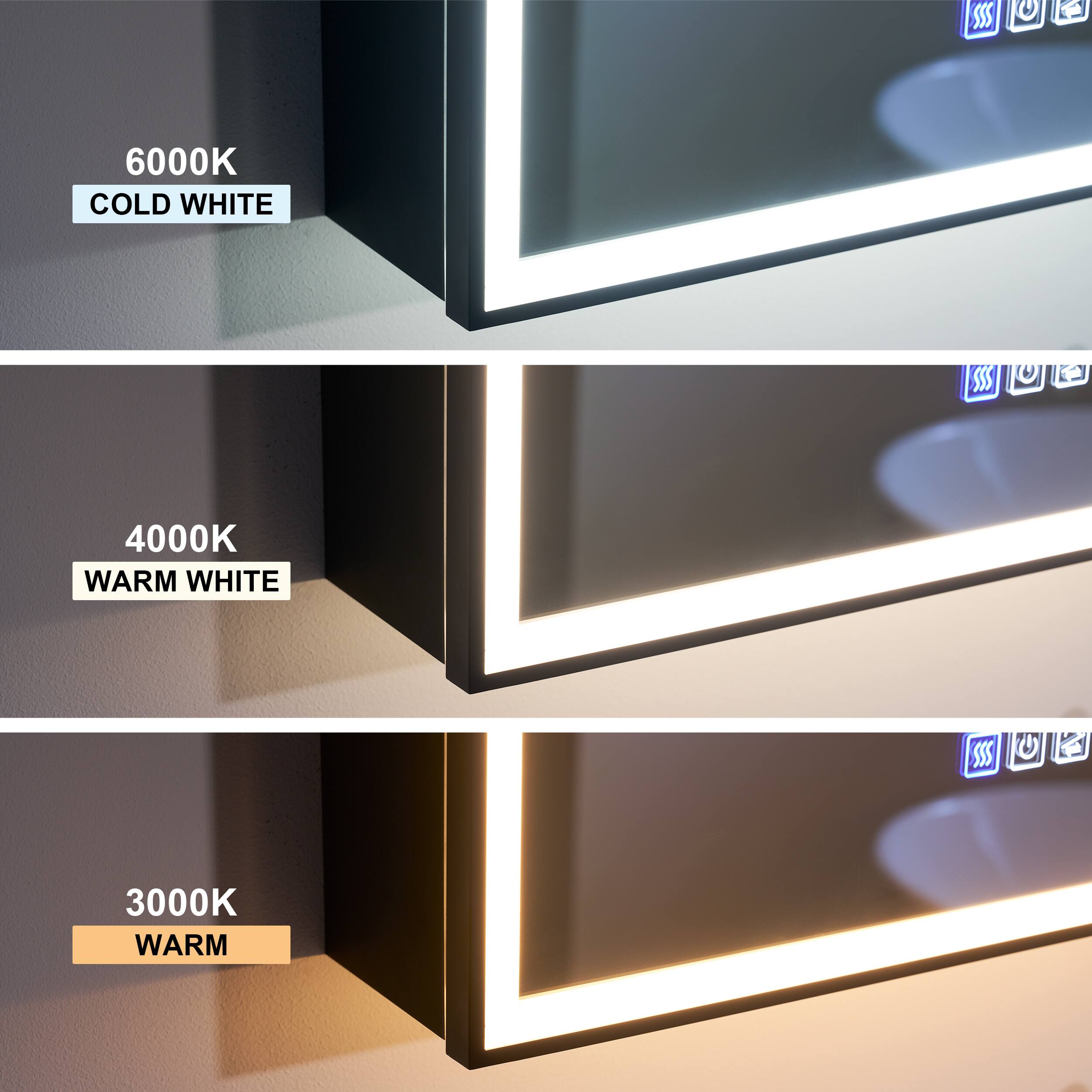 SSS 6000K COLD WHITE  
SSS U 4000K WARM WHITE  
SSS U 2 3000K WARM