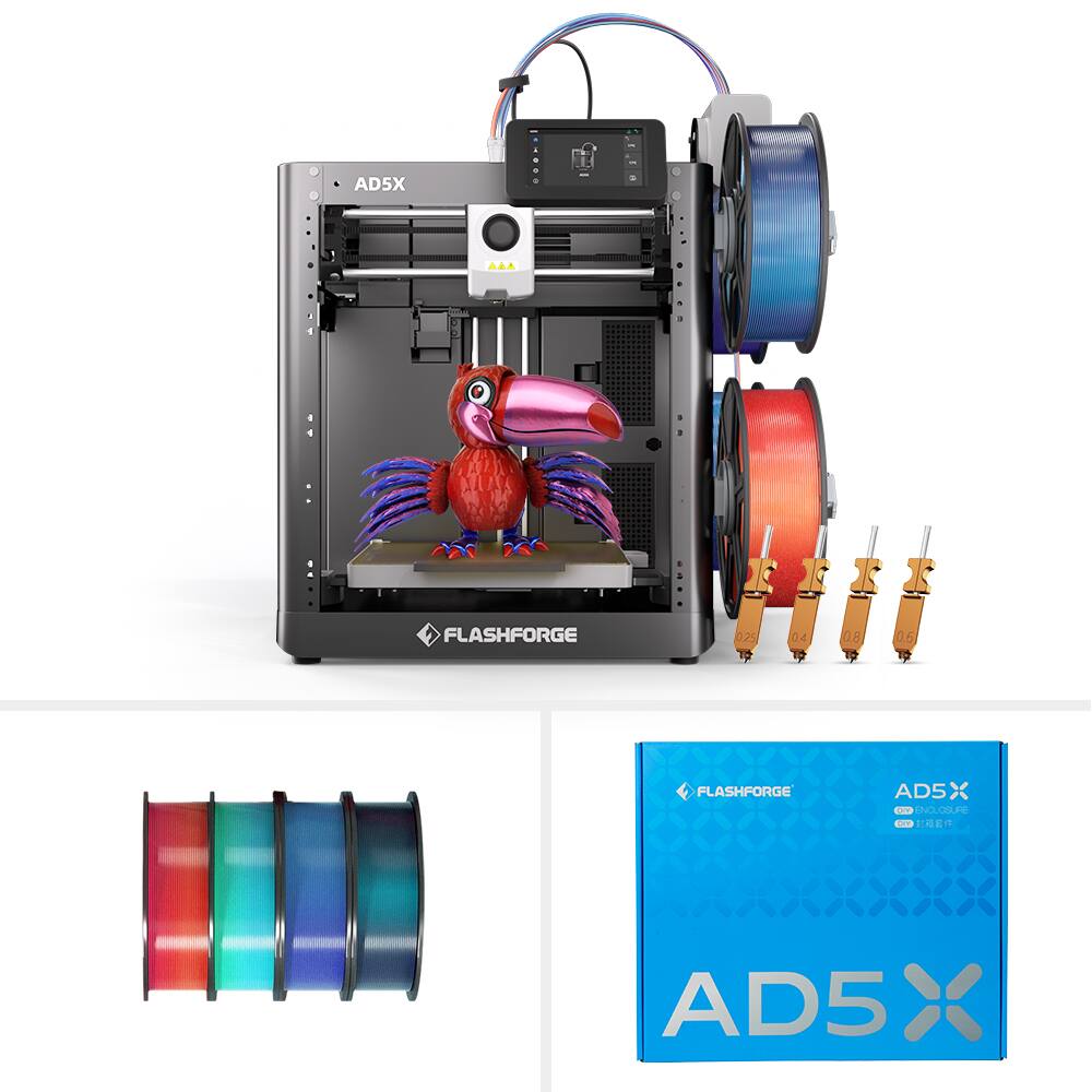 AD5X  
FLASHFORGE  
0.25 24 0.8 0.6  
FLASHFORGE AD5  
B NCLCOLAN B AE  
AD5X