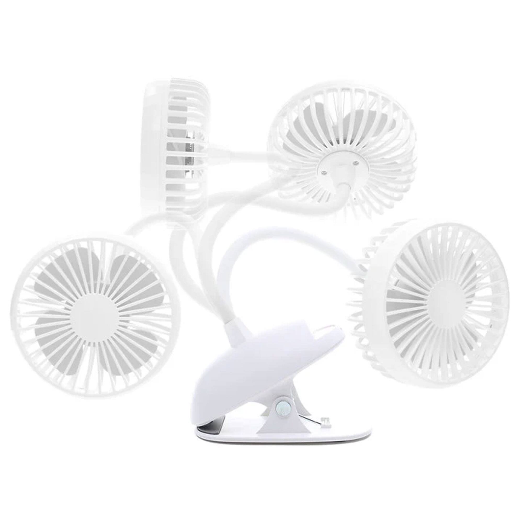 O2 Cool O2COOL Rechargeable Clip Fan, 4 Inch Blade, 3 Speeds, USB ...