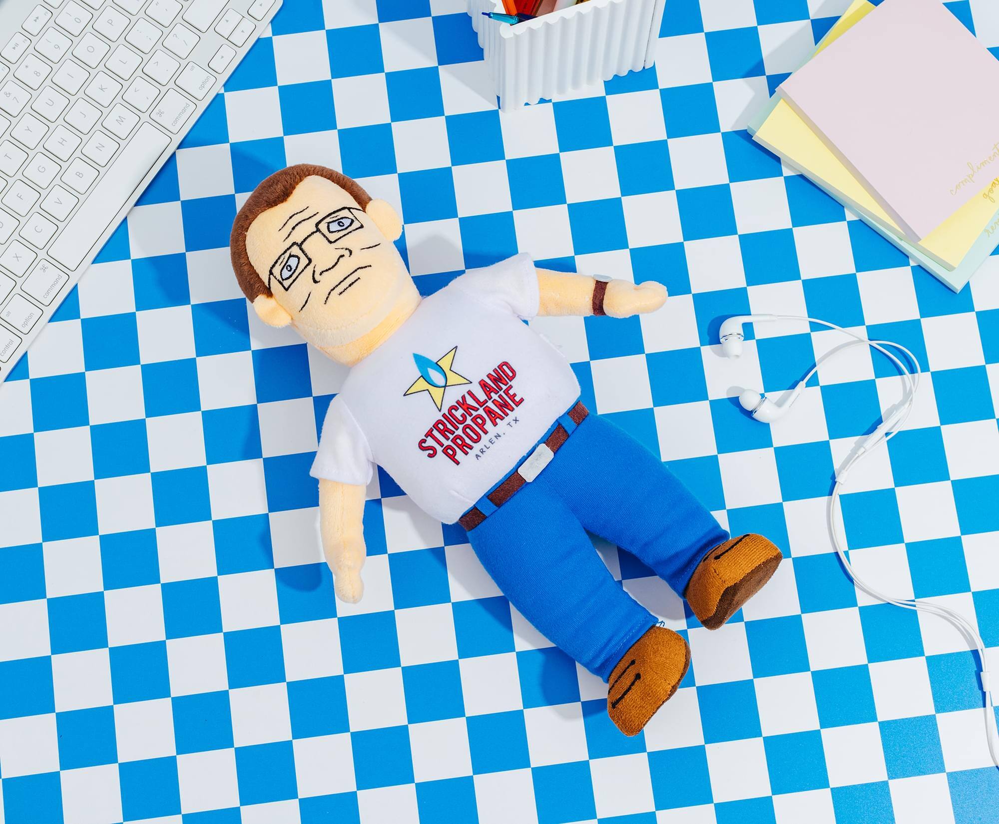 Toynk King Of The Hill Hank Hill Propane Logo Tee 12 Inch Plush