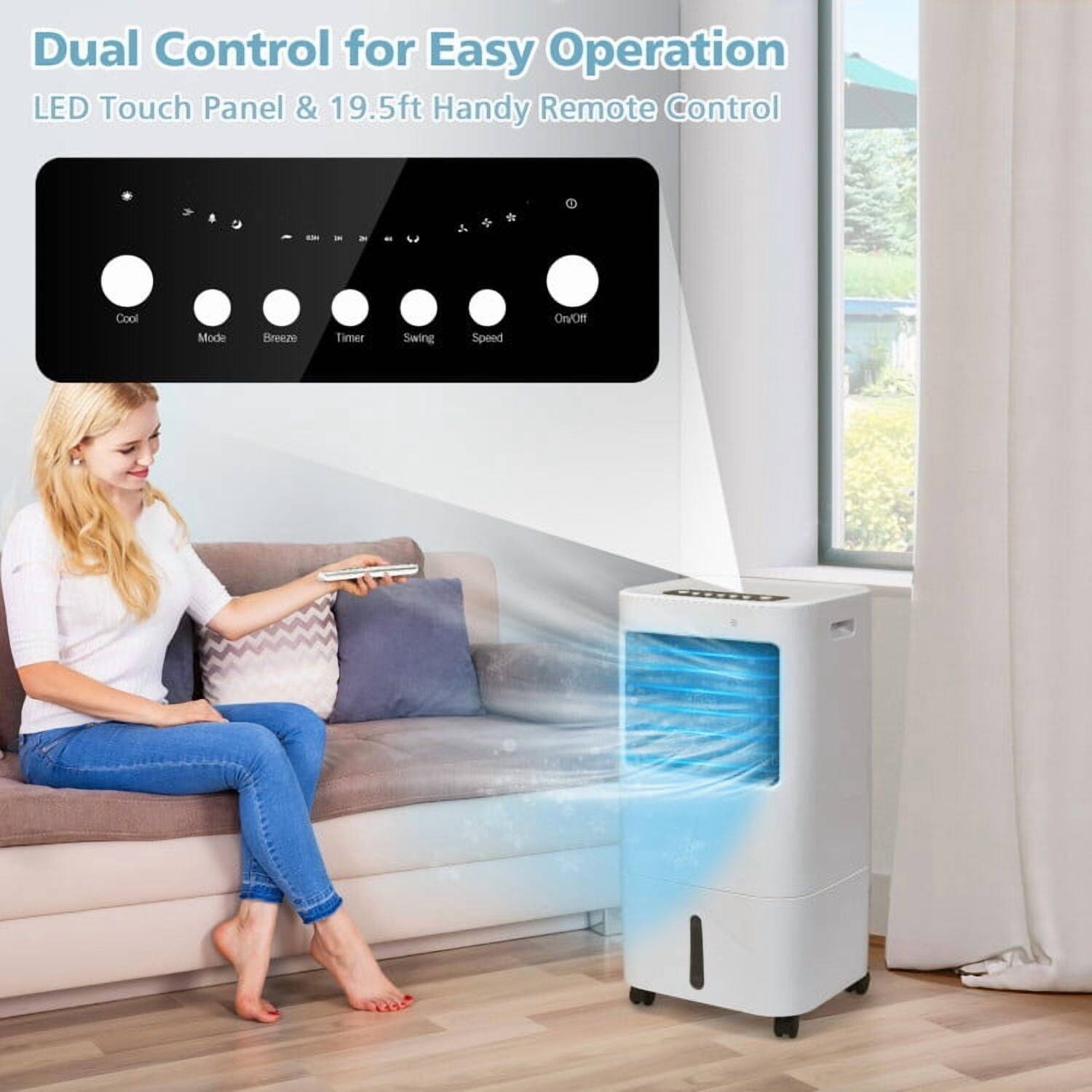 Dual Control for Easy Operation  
LED Touch Panel & 19.5ft Handy Remote Control  
Cool Mode  
Breeze Timer  
Swing Speed On/Off