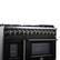 Alt View 7. Forno Appliances - Capriasca 6.58 Cu. Ft. Freestanding Dual Fuel True Convection Range with French Doors - Black.