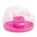 Angle Zoom. Make It Real - 3C4G: Pink Glitter Confetti Inflatable Chair - Pink & Sparkle.
