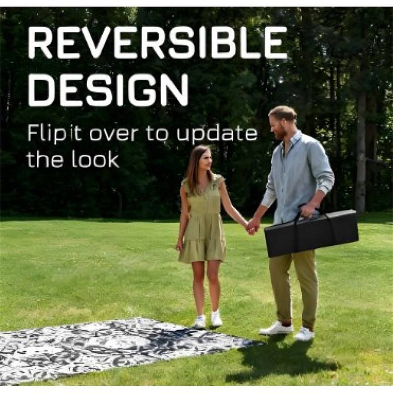 REVERSIBLE DESIGN  
Flip it over to update the look