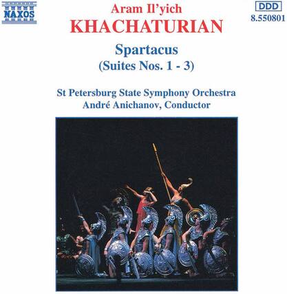 NAXOS
Aram Il'yich KHACHATURIAN
Spartacus
(Suites Nos. 1 - 3)
St Petersburg State Symphony Orchestra
André Anichanov, Conductor
DDD
8.550801