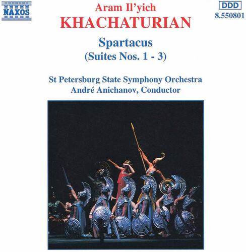 NAXOS  
Aram Il'yich KHACHATURIAN  
Spartacus  
(Suites Nos. 1 - 3)  

St Petersburg State Symphony Orchestra  
André Anichanov, Conductor  

DDD  
8.550801