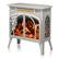 Alt View 2. Bestier - Electric Fireplace Heater 24.25" with Remote, Adjustable Brightness and Heating Mode, Flame Effects & Log Colors, Beige - Beige.