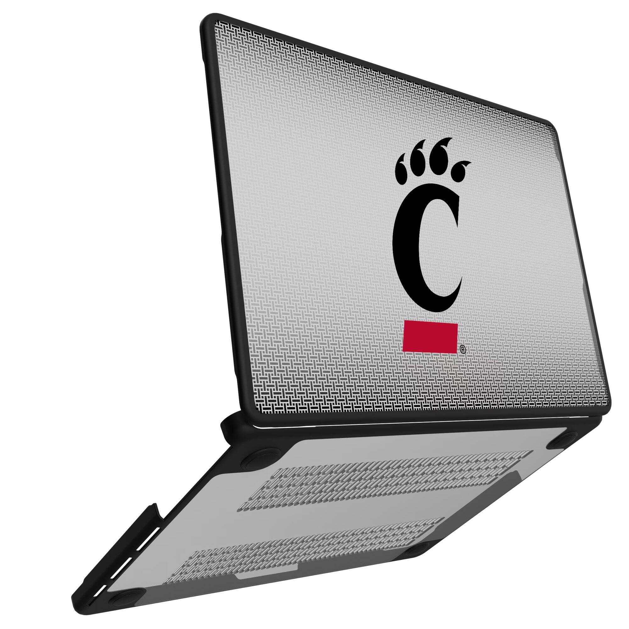 Alt View 1. Keyscaper - Cincinnati Bearcats Linen MacBook Case - Pro 14 in - Multicolor.