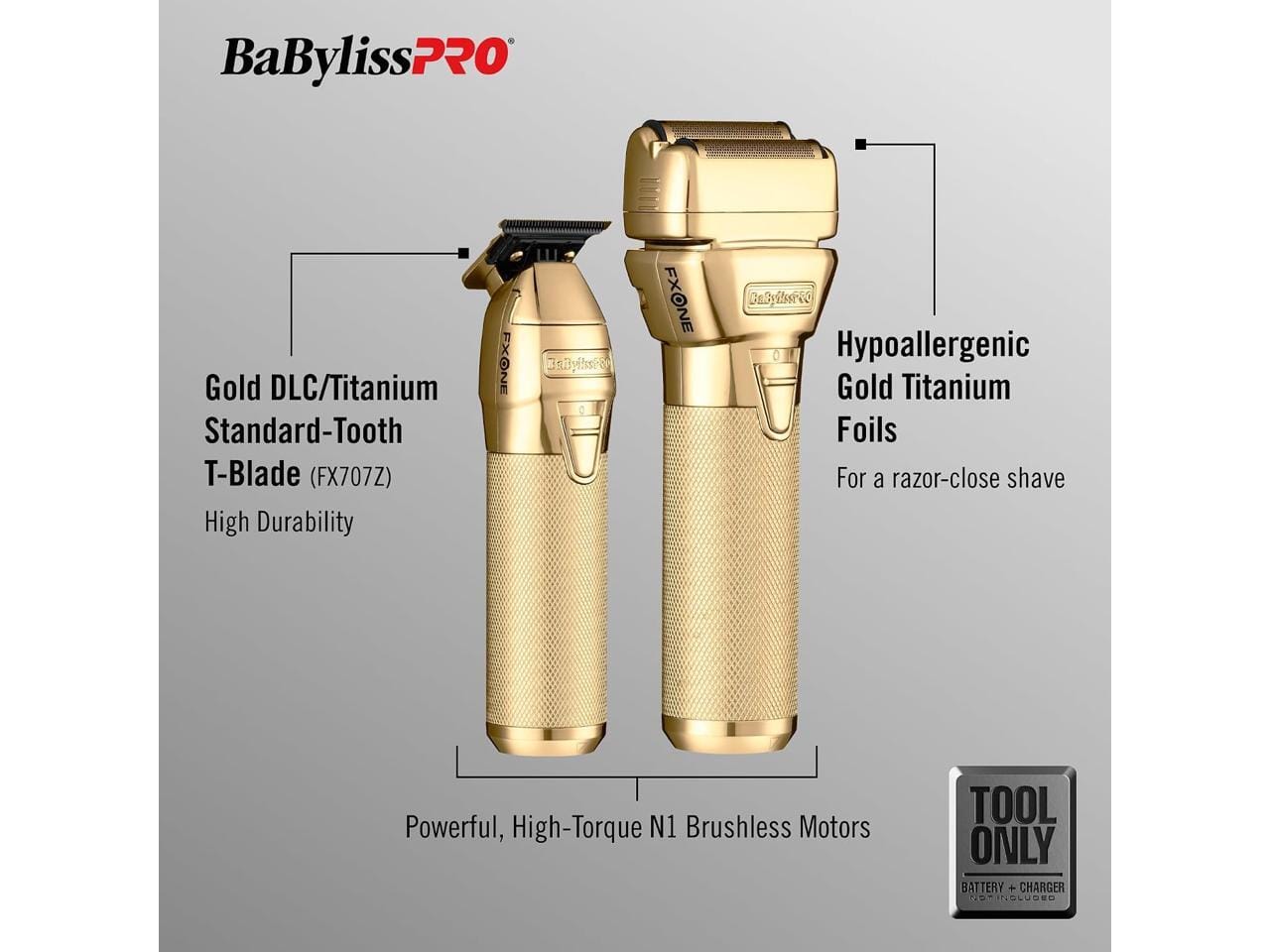 BaBylissPRO BaByliss Pro FXONE GoldFX Trimmer & Foil Shaver