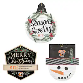 Jardine - Rochester Institute of Technology Tigers Ornament Bundle - White