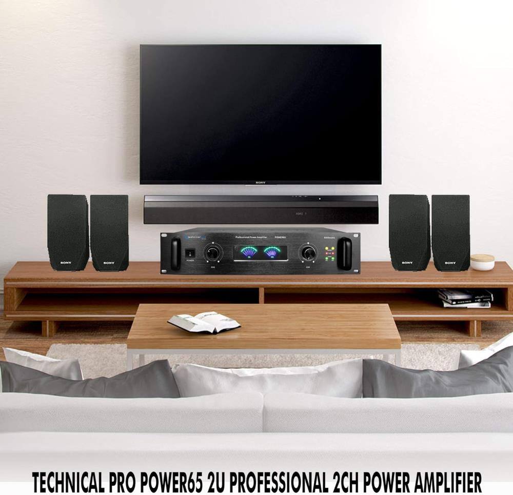 TECHNICAL PRO POWER65 2U PROFESSIONAL 2CH POWER AMPLIFIER