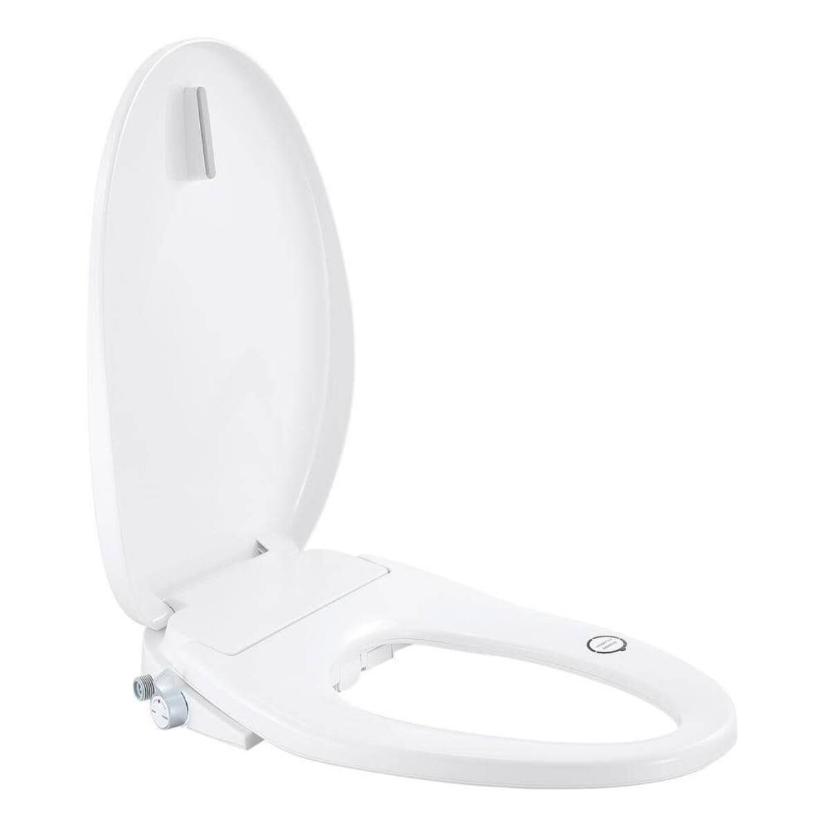 Front. Bio Bidet - Bio Bidet by Bemis BB550 Elongated Bidet Toilet Seat with Drylette Towels - White.