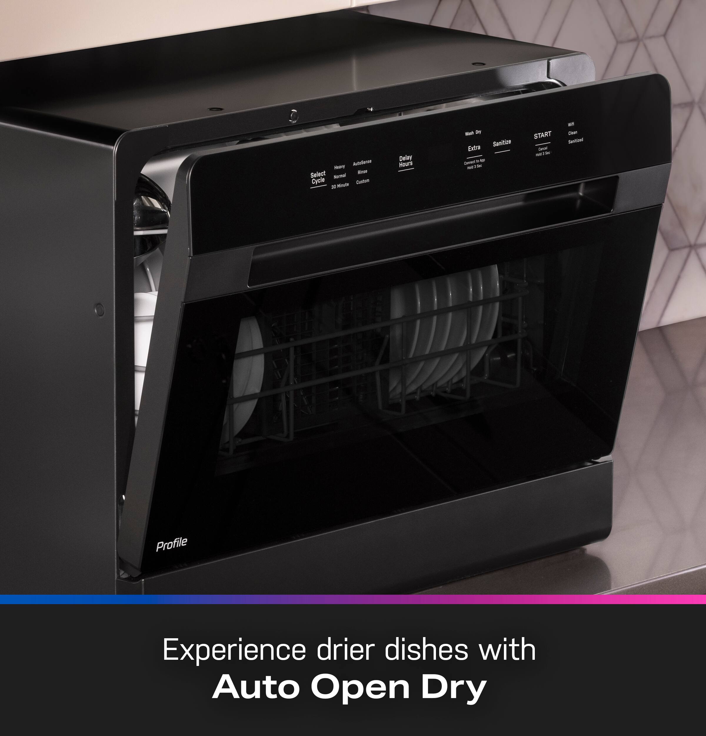 A - Selest - Cyple - Delay Mauri - Kanilue Extre - START - a - Suctuse Profile

Experience drier dishes with Auto Open Dry