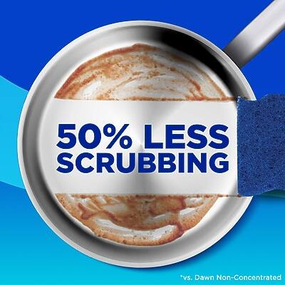 50% LESS SCRUBBING  
*vs. Dawn Non-Concentrated