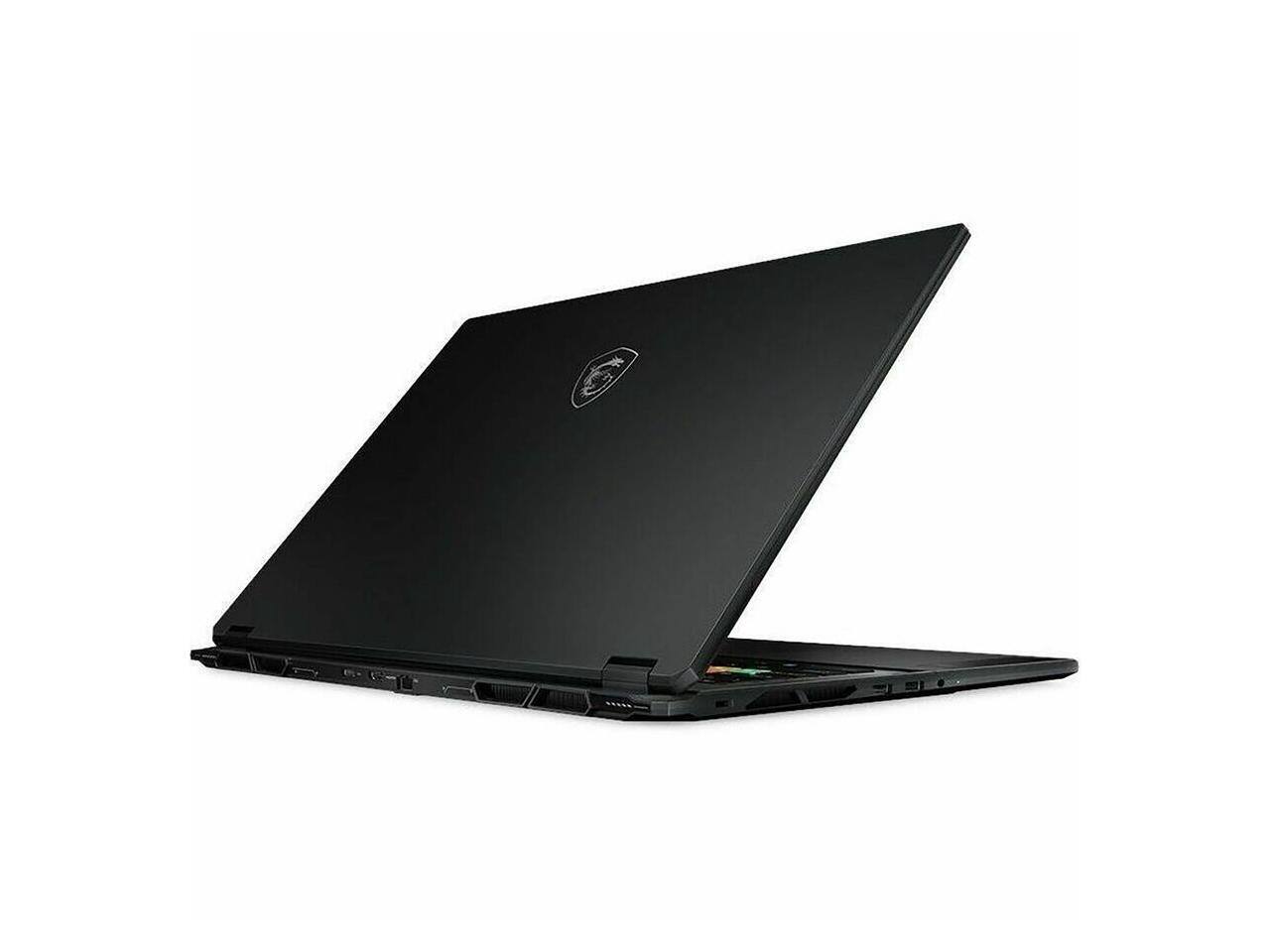 Alt View 5. MSI - MSI 18" UHD+ 240Hz Ryzen AI 9 365 RTX 5080 32GB DDR5 2TB SSD Win11 Pro (Stealth A18 A3HWIG-028US) - Black.