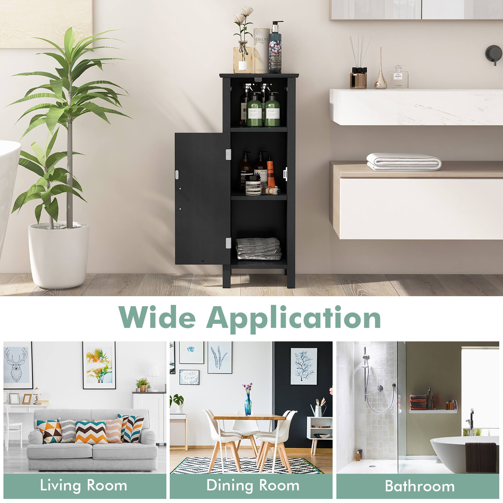 Wide Application

Living Room  
Dining Room  
Bathroom