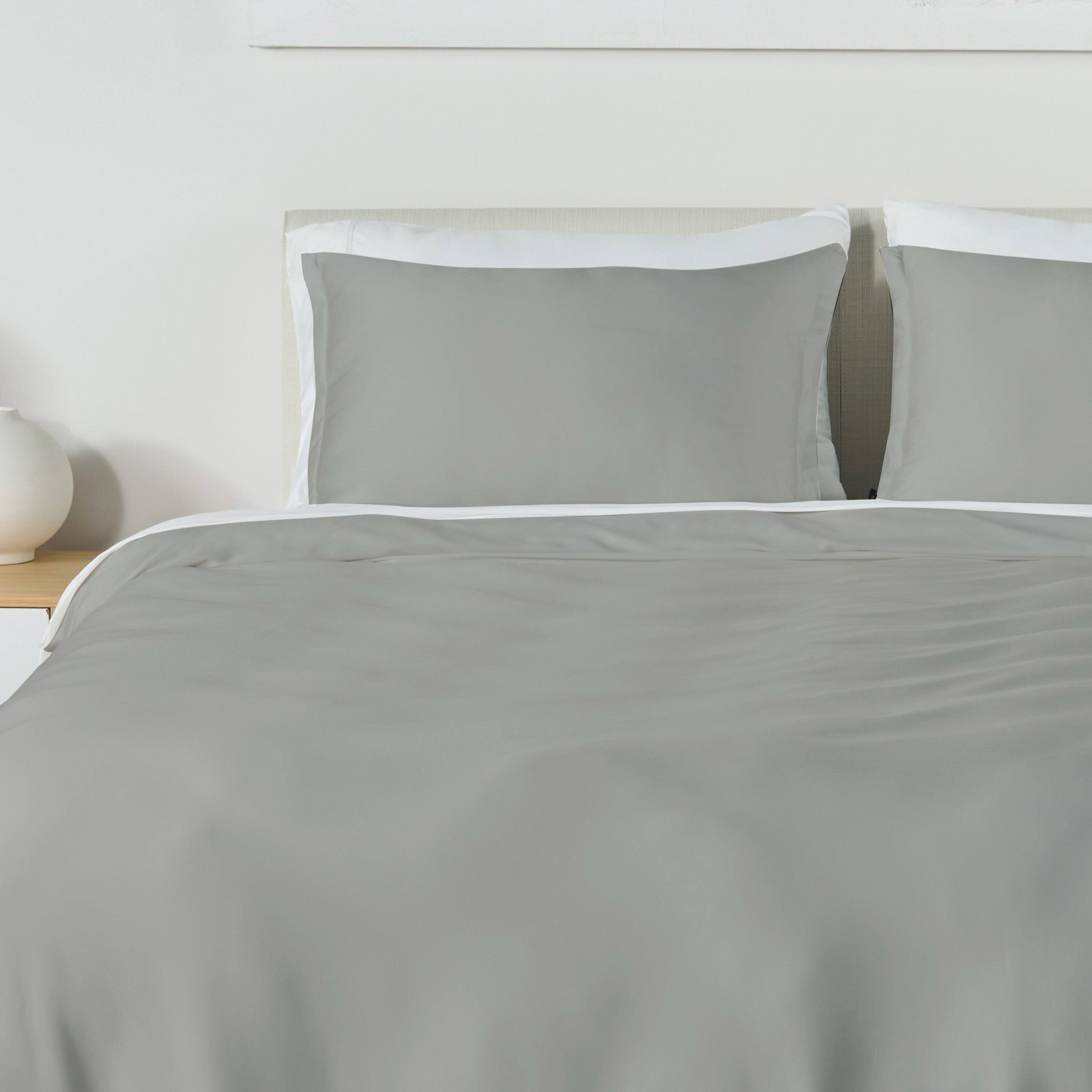 Left. Bedgear - Performance® Duvet & Sham Set - Solid - White, King - White.