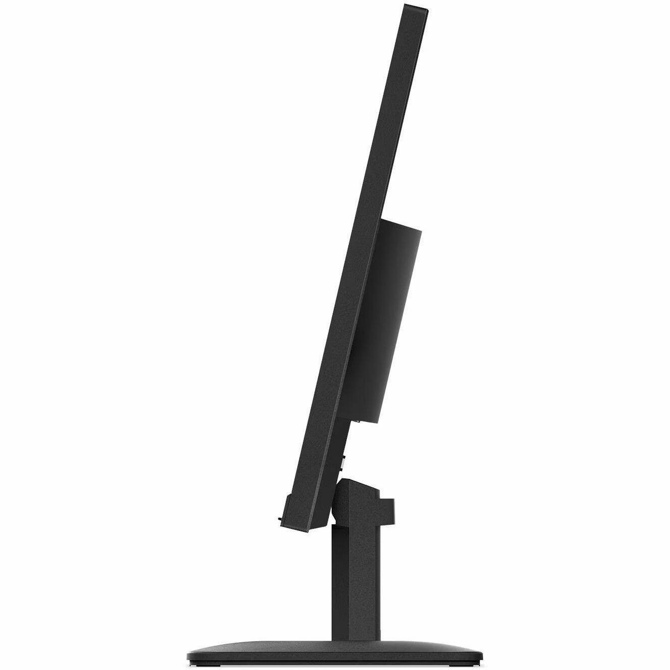 Alt View 3. Lenovo - Lenovo ThinkVision S24-4e 24" Class Full HD LED Monitor - 16:9 - Raven Black - 23.8" Viewable - In-plane Switching (IPS) - Raven Black.