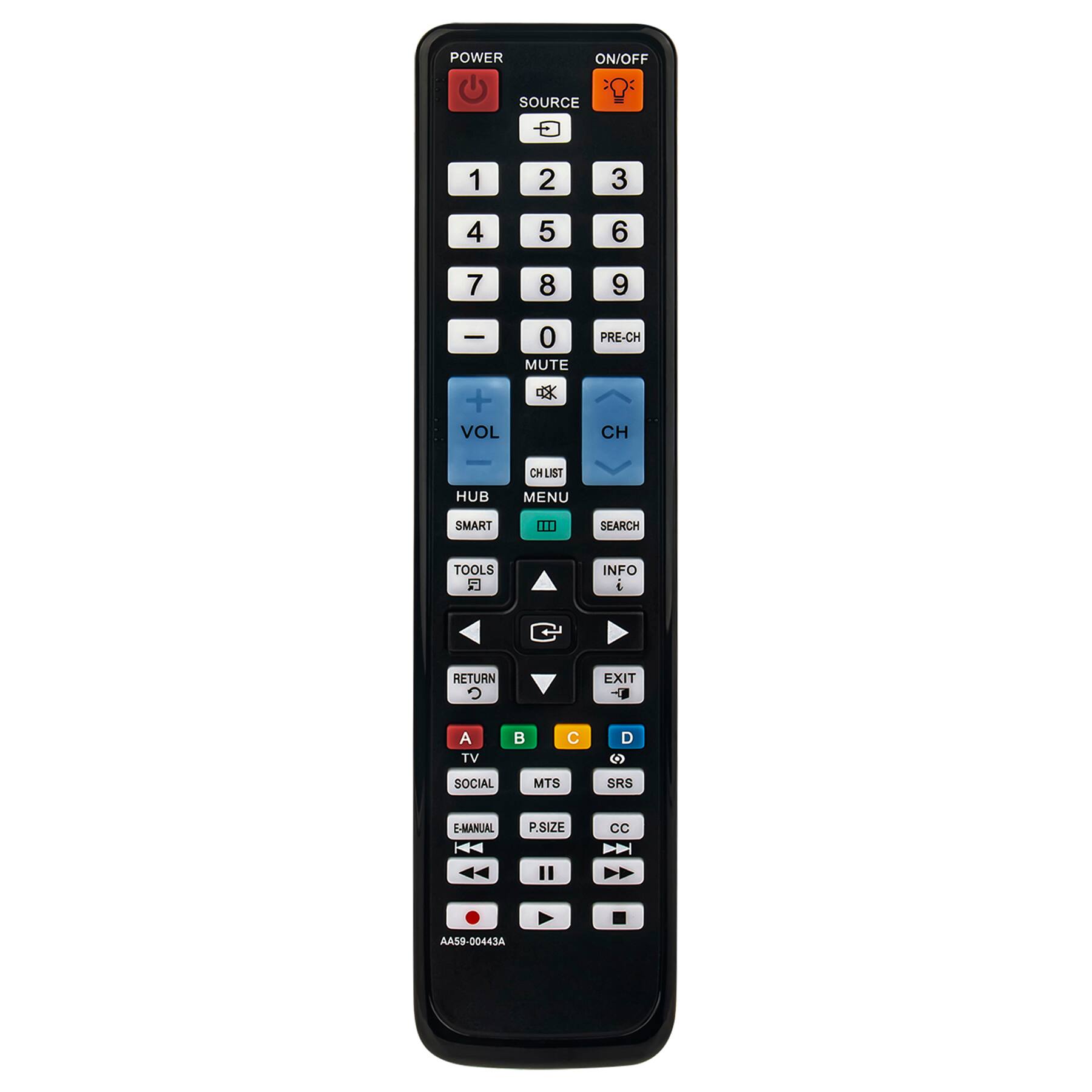 ALLIMITY - AA59-00443A Replaced Remote fit for Samsung TV UN32D6000SF UN40D6000SF UN40D6000SFXZA UN40D6050TF UN40D6300SF - Black