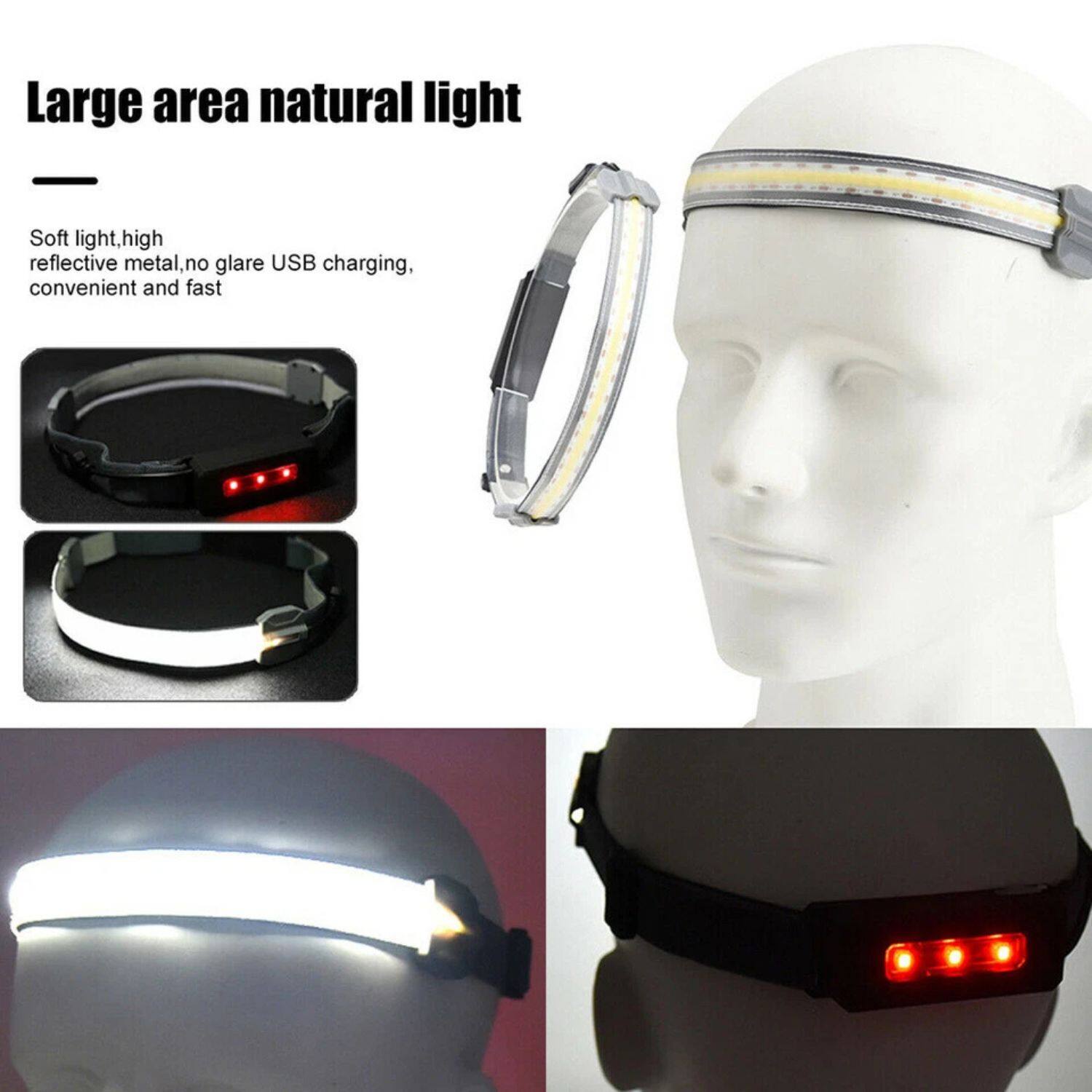 Large area natural light

Soft light, high reflective metal, no glare USB charging, convenient and fast