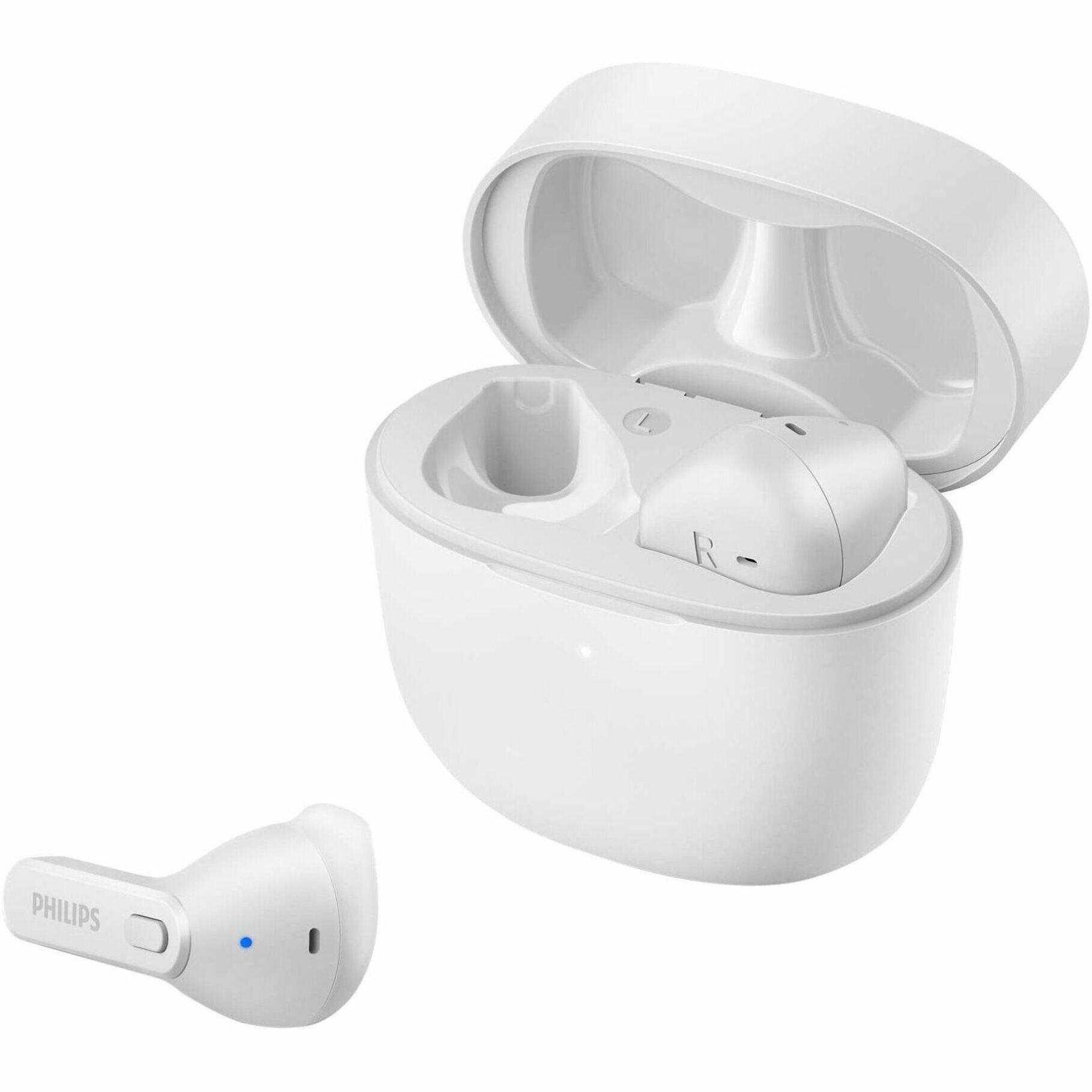 Alt View 16. Philips - TAT2236WT True Wireless Earbuds - White.