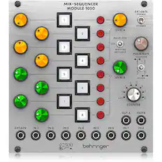 MIX-SEQUENCER MODULE 1050
EXT GATE ENABLE 1 DISABLE 2
LEVEL A
PULSE GEN 3 4 OFF MANUAL ADVANCE
PULSE RATE COUNTER 4 8 2 1 5
LEVEL 4 8 2
MIXER 6 2 3 4 5 6 7
7 OFF 8
COUNTER 8
OUT A OUT B
EXT ADV IN 1 IN 2 IN 3 IN 4 IN 5 IN 6 IN 7 IN 8
2500
behringer