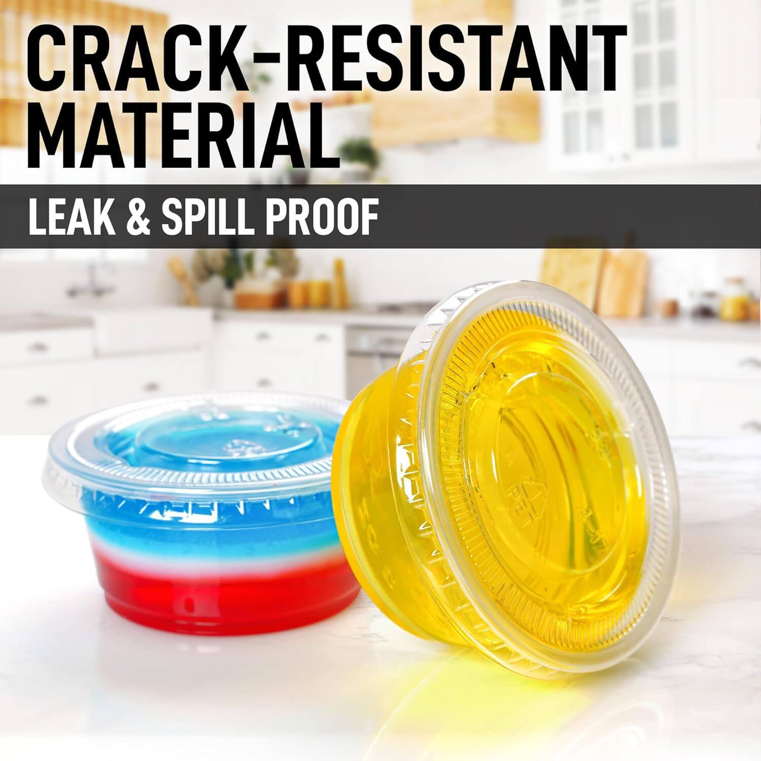CRACK-RESISTANT MATERIAL  
LEAK & SPILL PROOF